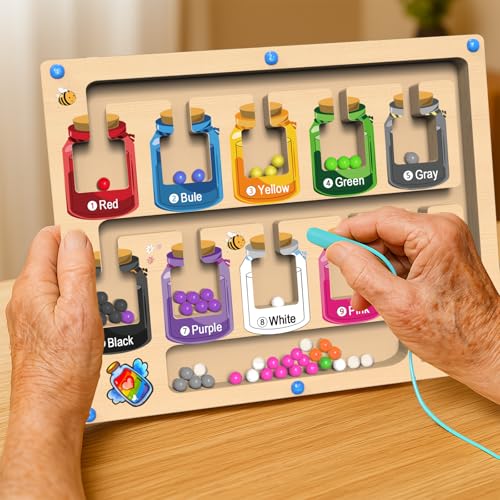 ECROUATY Dementia Activities for Seniors, Matching Games for Adults with Dementia Activities, Alzheimers Products for Elderly, Busy Boxes for Dementia Patients, Gift for Patients in Nursing Home