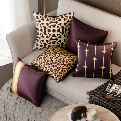 Image of Stoa Paris Cushion Cover Set of 5, Home Decor for Sofa, Bed & Living Room, Digital Printed Cushion Cover 16 Inch x 16 Inch, Soft Touch Finish, Hidden Zip Closure, Charlotte's Relic - Charlotte