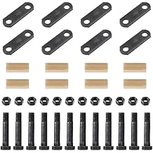 2 Packs Tandem Axle Trailer Shackles Kit Trailer Shackles with Trailer Shackle Bolts, 2-5/8" Trailer Shackle Straps 262, Used On Dual-Axle Systems And All Triple-Axle Systems