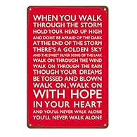 LIVERPOOL FC DESIGN & PERFECT GIFT:​ Show your passion with this authentic Liverpool Wall Art, featuring the iconic anthem "You'll Never Walk Alone" and the club emblem. An ideal Liverpool FC gift for men, women, and boys who are dedicated football f...