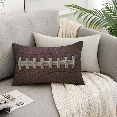 Tks Mitlan American Football Throw Pillow Case Cushion Cover Laces Detail Closeup Ball Decorative Throw Pillow Covers Linen Cushion Case For Sofa Couch #TOP6