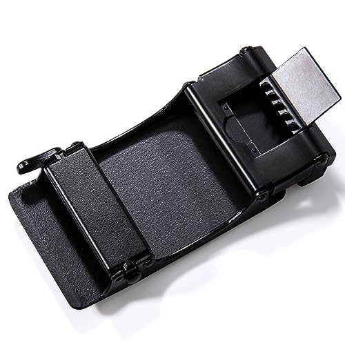 Barry.Wang Ratchet Belt for Men 1 3/8" Adjustment and V-Neck Set Business Dress Vest Waistcoat4