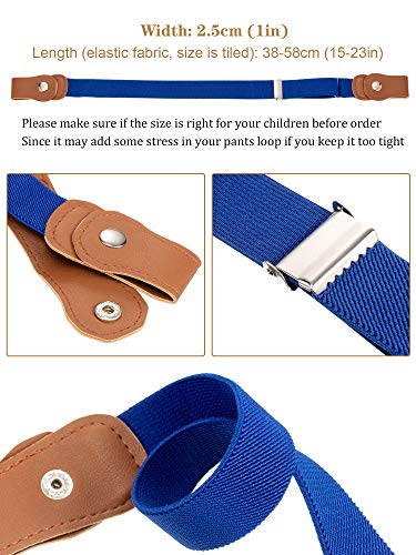 9 Pieces Buckle-Free Kids Toddlers Belts Adjustable Elastic Belts Stretch Waistbelt For Boys And Girls #TOP1