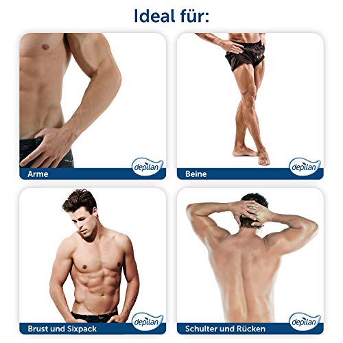 Depilan · For Men Body Enthaarungsspray / Enthaarungscreme zum Aufsprühen für den Mann / Männer · Enthaart den gesamten Körper: Rücken, Brust, Arme, Beine, Achseln und mehr · 1 x 200ml