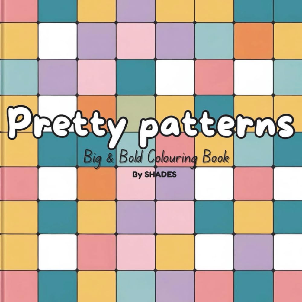 Shades: Pretty patterns Colouring book!