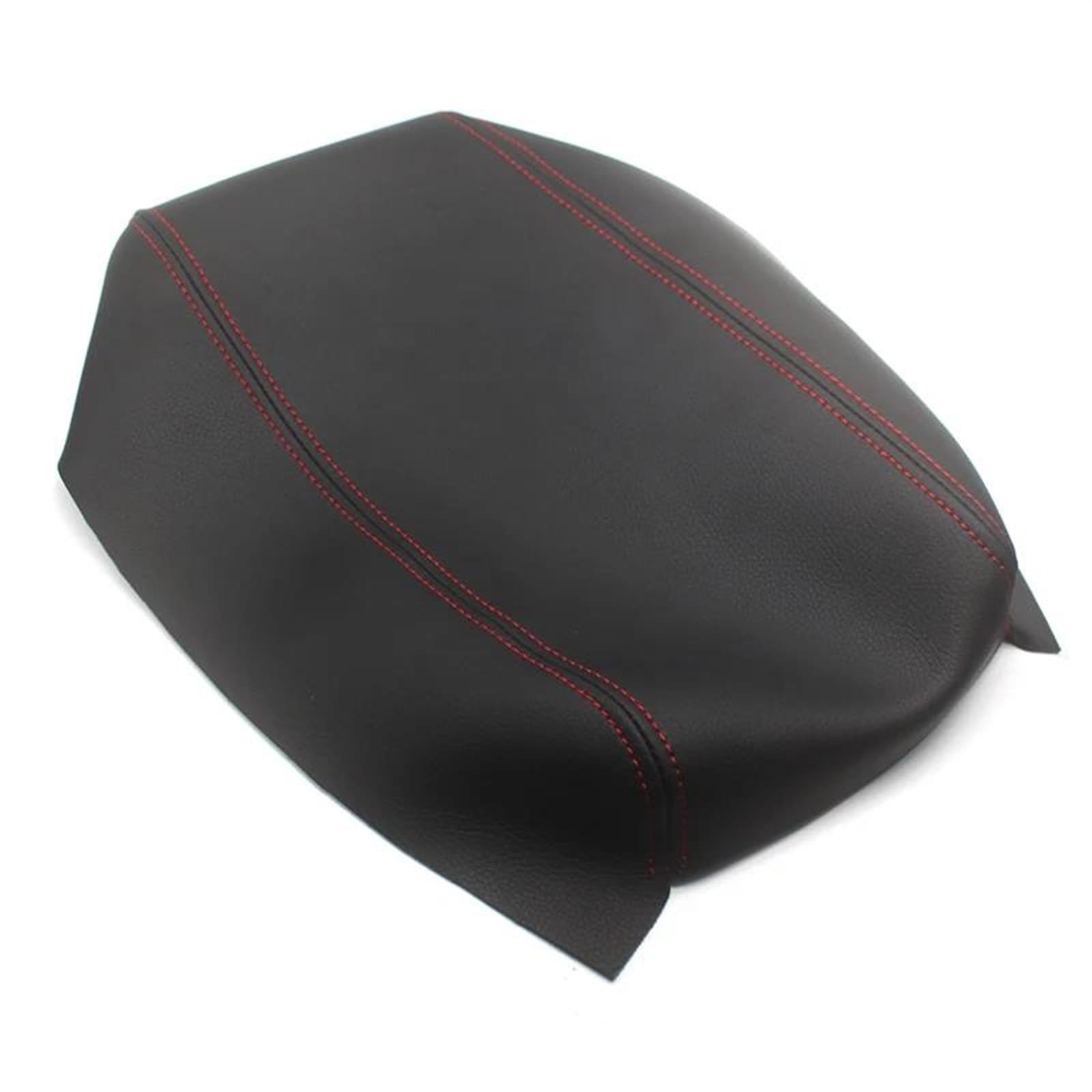 Zapora Black With Red Soft Leather Armrest Cover For Toyota For Prius 2004-2008 Car Center Control Armrest Box Skin Cover Sticker Trim Suvs(Black With Red)