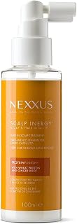 Nexxus, Inergy Scalp Treatment, professional rinse-free treatment for fine and thin hair, vitamin B, wheat protein and ginger root, for stronger and more durable hair, 100 ml