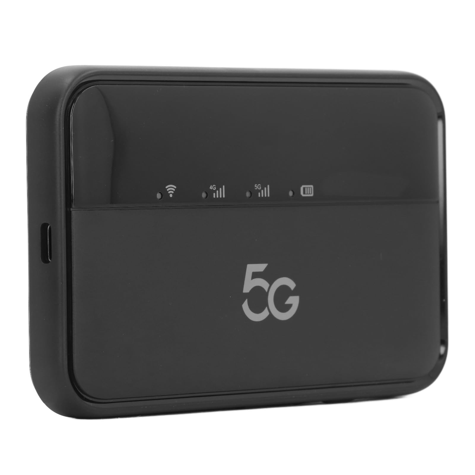 Generic Router Wireless Modem WiFi 5G Portatile con Connessione Ad Alta velocità, Batteria a Lunga Durata, 16 Dispositivi Supportati, per Viaggiatori, ABS 5,3x3,1x0,6 Pollici