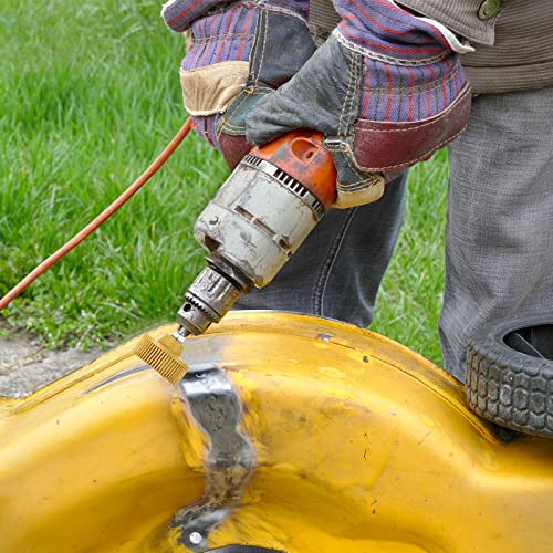 12 Pieces 2 Inch Bristle Disc Grits, 120# 80# 50# Abrasive Bristle Disc With 1/4 Inch Shank Attachment, White Green Yellow Gasket Coating Removal Disc For Metal #TOP4