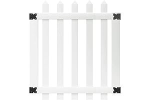 Outdoor Essentials Glendale 4 ft Vinyl Gate - Elegant and Enduring