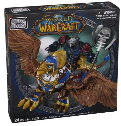 Mega Bloks World of Warcraft Swift Gryphon and Graven (Alliance Wargen Death Knight)