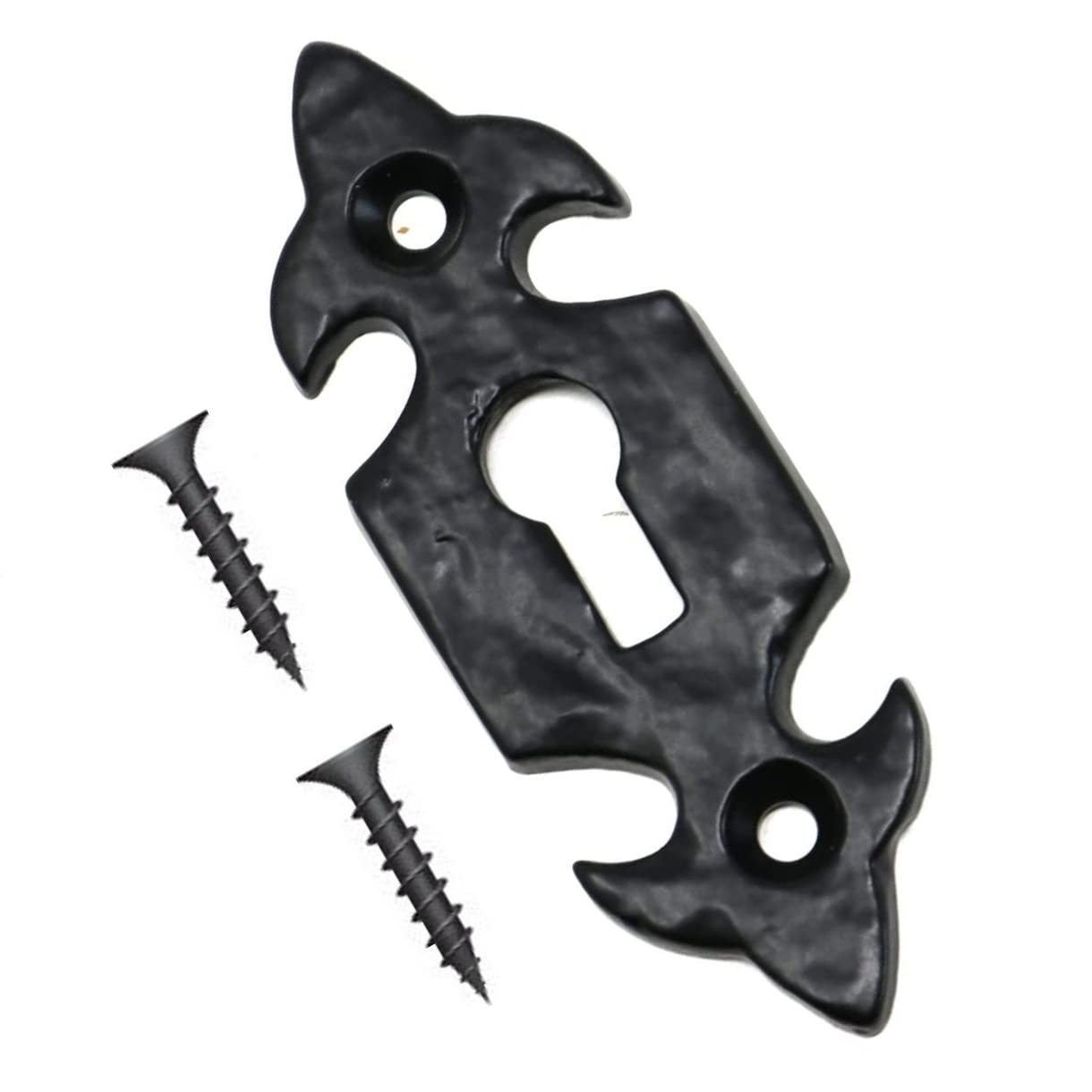 Terf Antique Black Terf® 75Mm Traditional Vintage Style Escutcheon 75Mm (3 Inch) Keyhole Cover Escutcheon Including Fixing Screw - Pack Of 1