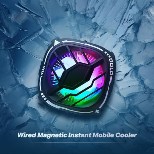 Image of Magsafe Mobile Cooler | Magnetic Mobile Cooler for Gaming Instant Cooling with Advanced Cooling Chip | Compatible for iPhones and Android Devices (Black)
