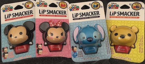 Disney Tsum Tsum Lip Smacker Stackable Lip Gloss Lip Balm - Set of 4