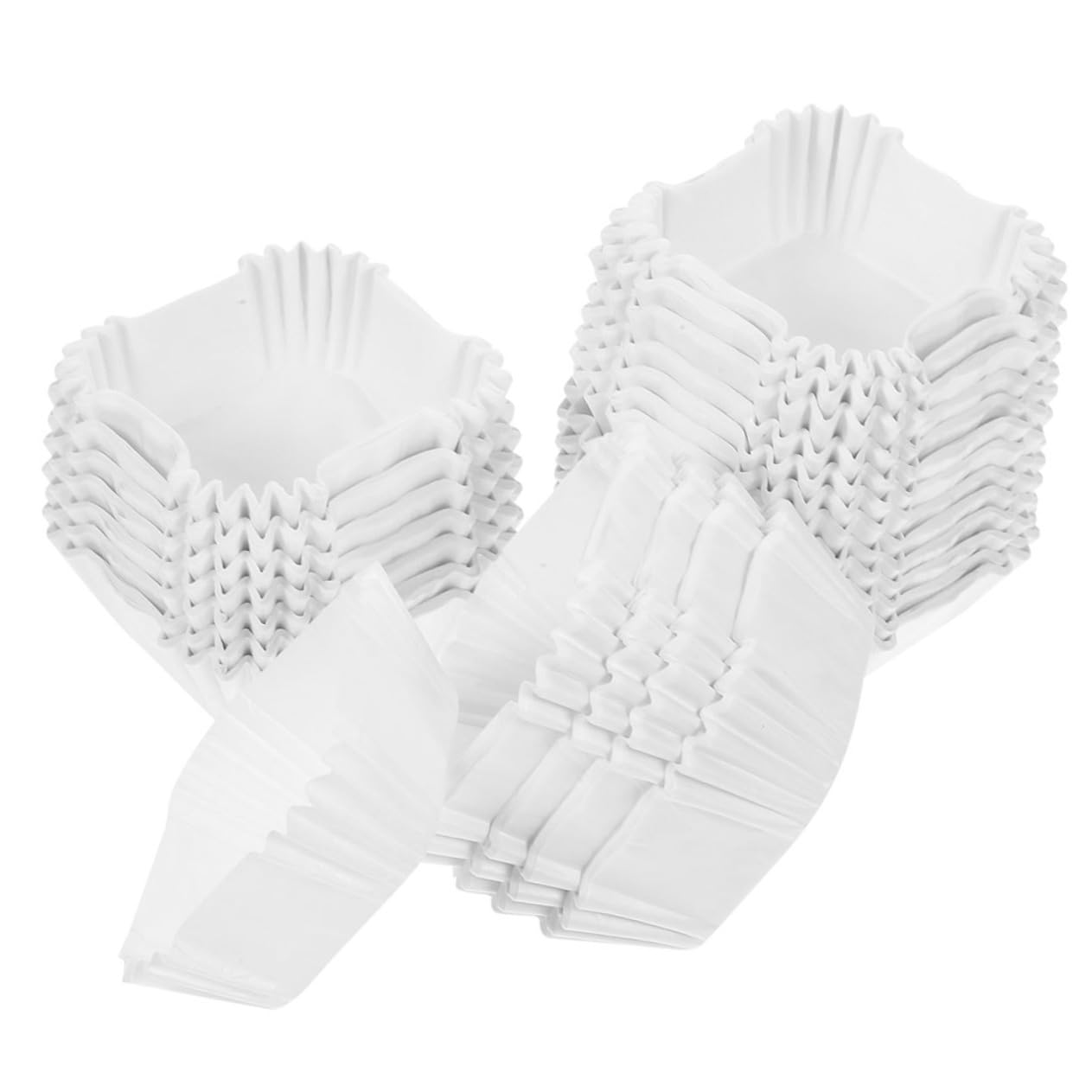 Pirottini di Carta Bianco per Cupcake da 2000 Pezzi, Resistente All'olio senza Sbiadimento, Forma Bella per Bridal Shower e Wedding