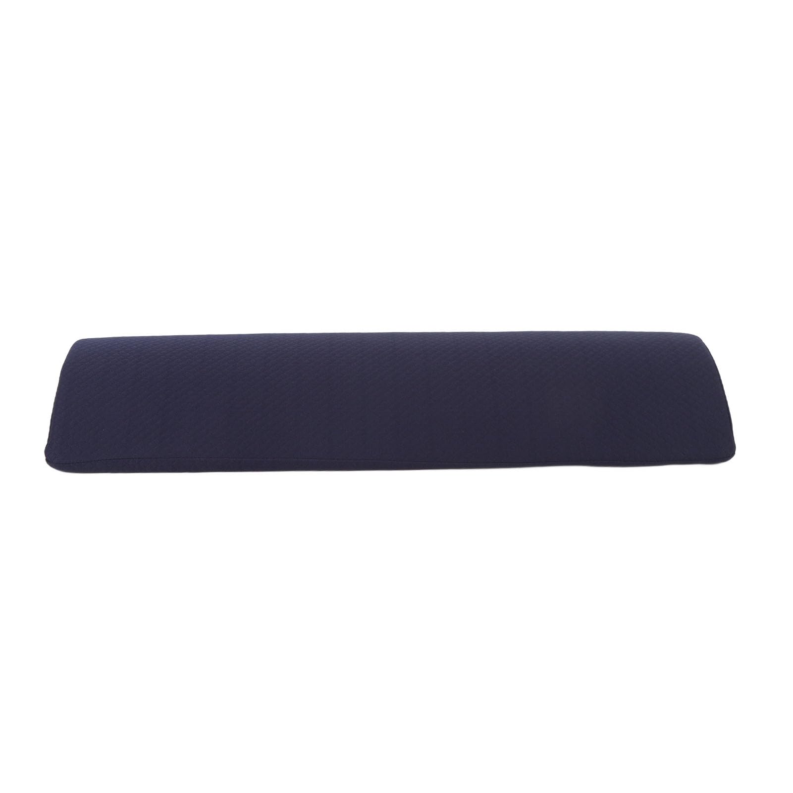 Almohada para elevación de piernas de Forma de Medio Cilindro, Almohada de Apoyo para Las piernas al Dormir, Almohada ergonómica de Espuma viscoelástica para la Rodilla con Funda (Azul)