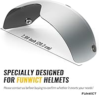 Vista 2 de FUNWICT Gafas magnéticas para casco de bicicleta, quitablesdesmontables viseras para el casco de bicicleta de ciclismo FW001