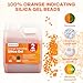 skaqwuan 2 LBS Orange Indicating Silica Gel Desiccant Beads, Industry Standard 3-5mm Reusable Desiccant, for 3D Printer Electronics Camera Jewelry Paintings (10PCS Organza Bag)