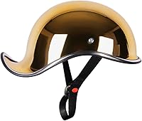 Vista 1 de Casco de motocicleta, casco de scooter, aprobado por DOT/ECE, medio casco de motocicleta, ha pasado pruebas de seguridad en carretera y protege