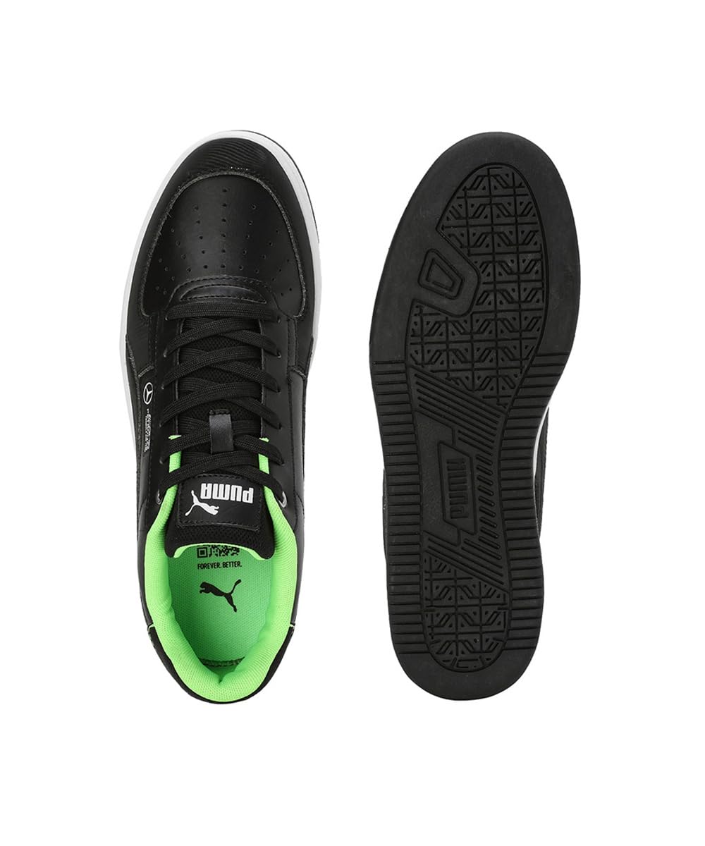PUMA Zapatillas Mercedes-AMG Petronas F1® Caven 2.0 Unisex 43 Black Fizzy Green ┃Zapatillas de Motorsport Unisex para Adultos