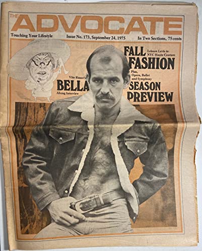 The Advocate, no. 173 (September 24, 1975) (Vito Russo's Bella Abzug Interview; Fall Fashion) (gay newspaper)