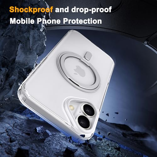 BOVOGAVA Designed for iPhone 16 Case with Magnetic Invisible Stand, Clear by BOVOGAVA - Used condition - Image 3