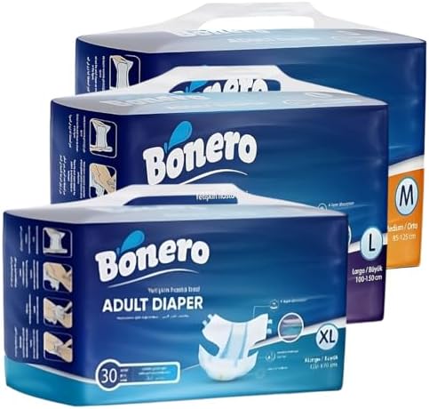 Bonero Pañales para Adultos Unisex – Pack 30 u. Talla XL – Súper ...