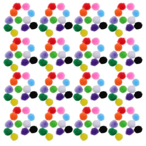 Bolas peludas para manualidades ibasenice de 1cm con 3000 pompones suaves de colores aleatorios