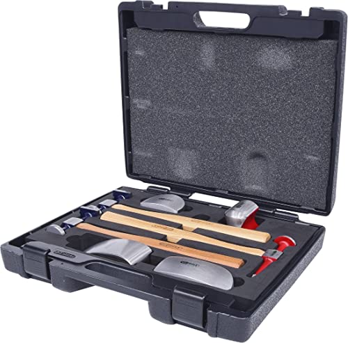KS Tools 140.2100 - Coffret de débosselage de carrosserie - Pour les travaux de débosselage - Pour redresser les carrosseries - 7 pièces
