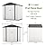 Patiowell Outdoor Storage Shed 8x6 FT, Garden Tool Storage Shed with Sloping Roof and Double Lockable Door, Outdoor Shed for Backyard Garden Patio Lawn, White