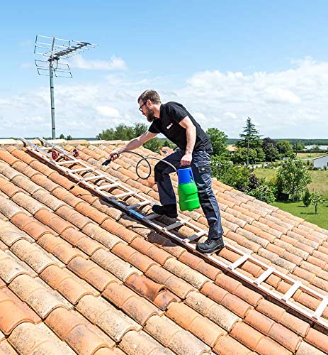 Echelle Plate de Toit en Bois pour Couvreur avec Crochet de Toit 5m Hailo Safety Roof