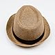 keland Fedora Trilby Hut Sommer Strohhut Panamahüte für Damen Herren (Khaki)