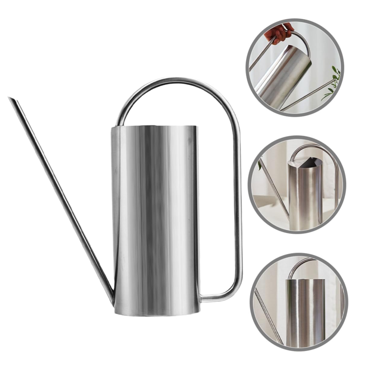 ifundom Annaffiatoio in Acciaio Inox Annaffiatoio Vintage Per Piante Da Interno Brocca Con Beccuccio Lungo Vaso Per Innaffiare in Metallo