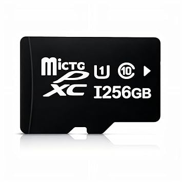 256GB High-Capacity TF Memory Card | Micro Memory Card for Smartphone, Tablet, Action Camera, Dash Cam & Compatible CCTV Recorder | Storage Expansion