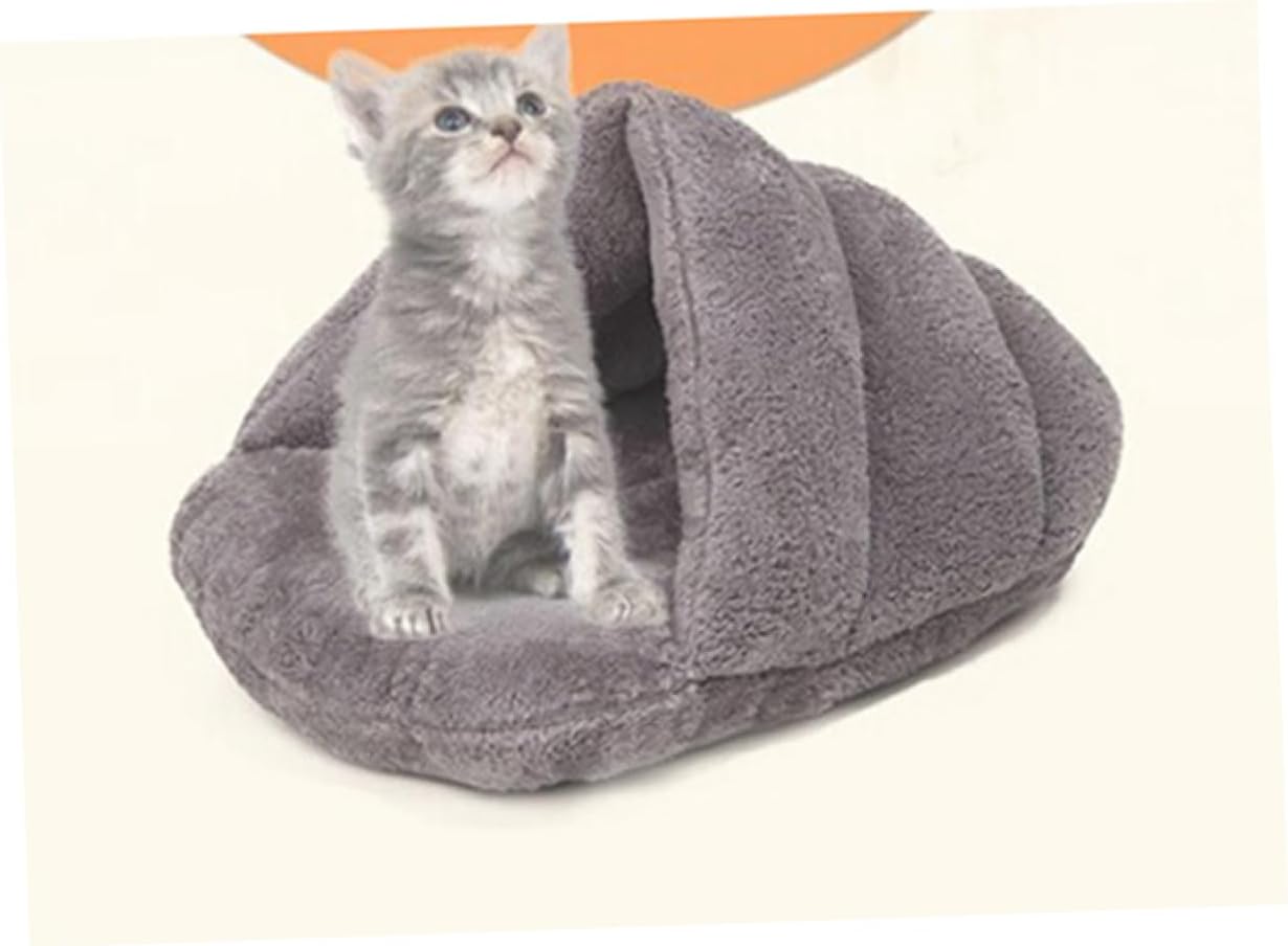 Pet Dog Cat Grey Cotton Bed House for Kittens Chihuahuas Pets Soft Warm Comfortable House