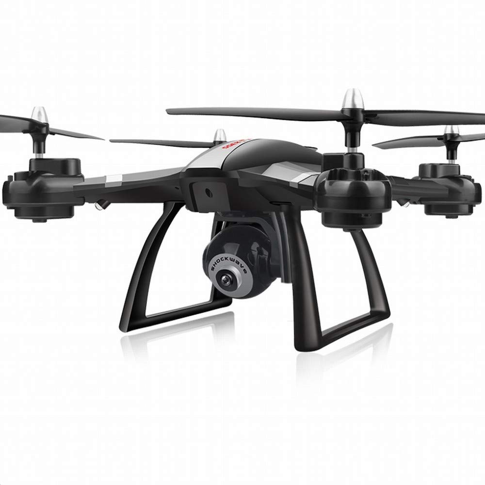 MU Drone Aerea Fotografia Hd Professionale a Quattro Assi Modello Di Aeromobile Giocattolo Elicottero Telecomando Rc Resistente,Nero,Taglia unica