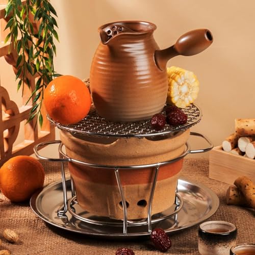 Mini barbecue portable en argile à charbon compact de table