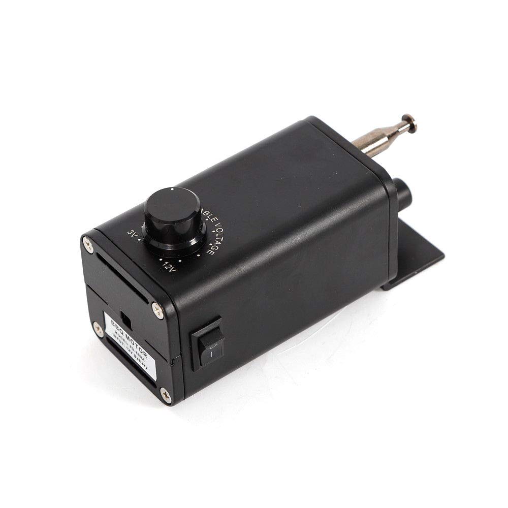 MINUS ONE 15W Grillmotor BBQ Grillspieß Drehspieß Rotisserie Getriebemotor für Grillspieß, Rotisserie, DC 3-12V mit Adapter
