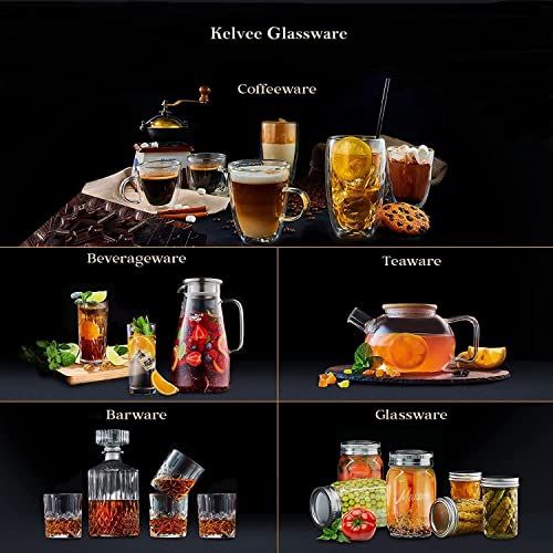 Image of 1 Liter Glass Kettle /Teapot with Stainless Steel Infuser & Lid, Borosilicate Glass Tea Kettle Stove-top Safe, Blooming & Loose Leaf Teapot Set of 1