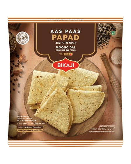 BIKAJIS Special 400g - Aas Paas Papad 400g PACK (B0CXM8QXYN) Amazon Price History, Amazon Price Tracker