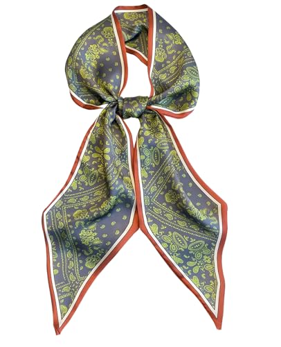 Fashion Scarf for Women - 58' Long Skinny Scarf Lightweight, Luxurious Silk Feeling...
