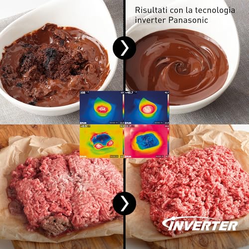 Panasonic NN-CD88QSEPG Forno A Microonde Combinato Air Fry Con Grill Al Quarzo 34L, 1000W, Scongelamento Automatico, Genius Sensor, Acciaio Inox, Argento - 8