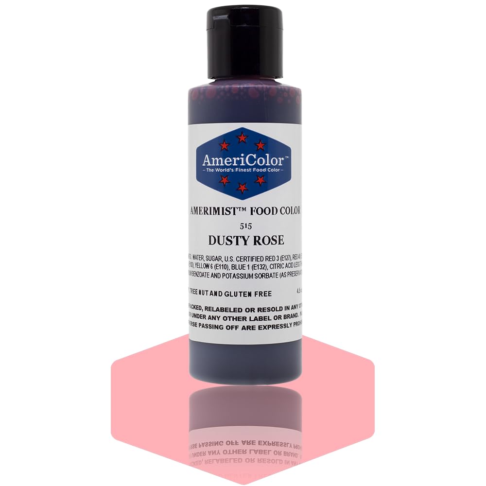 AmeriColor AmeriMist Dusty Rose Airbrush Food Color, 4.5 oz
