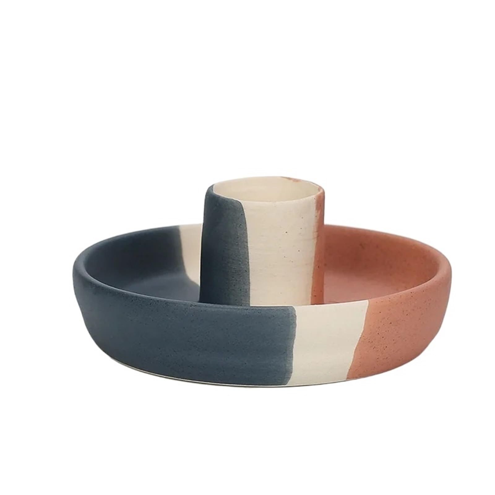 1Pair Creative Ceramic Aromatherapy Candle Stand Home Decoration Desktop Ornament for Candle(Color9)