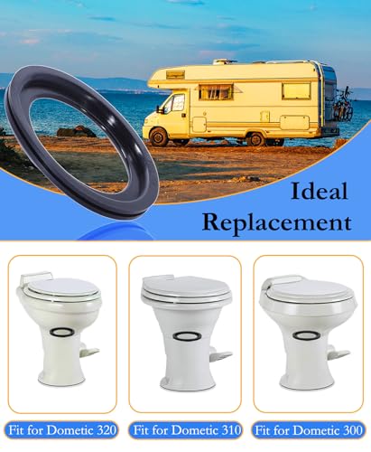 Image of RV Toilet Seal Replacement 2-Pack for Dometic 300 /310 /320 Toilets, High-Grade Flush Ball Seal Gasket Kit 385311658 - Durable Rubber, Easy Installation, Fix Leakage & Odor, for Camper /Travel Trailers