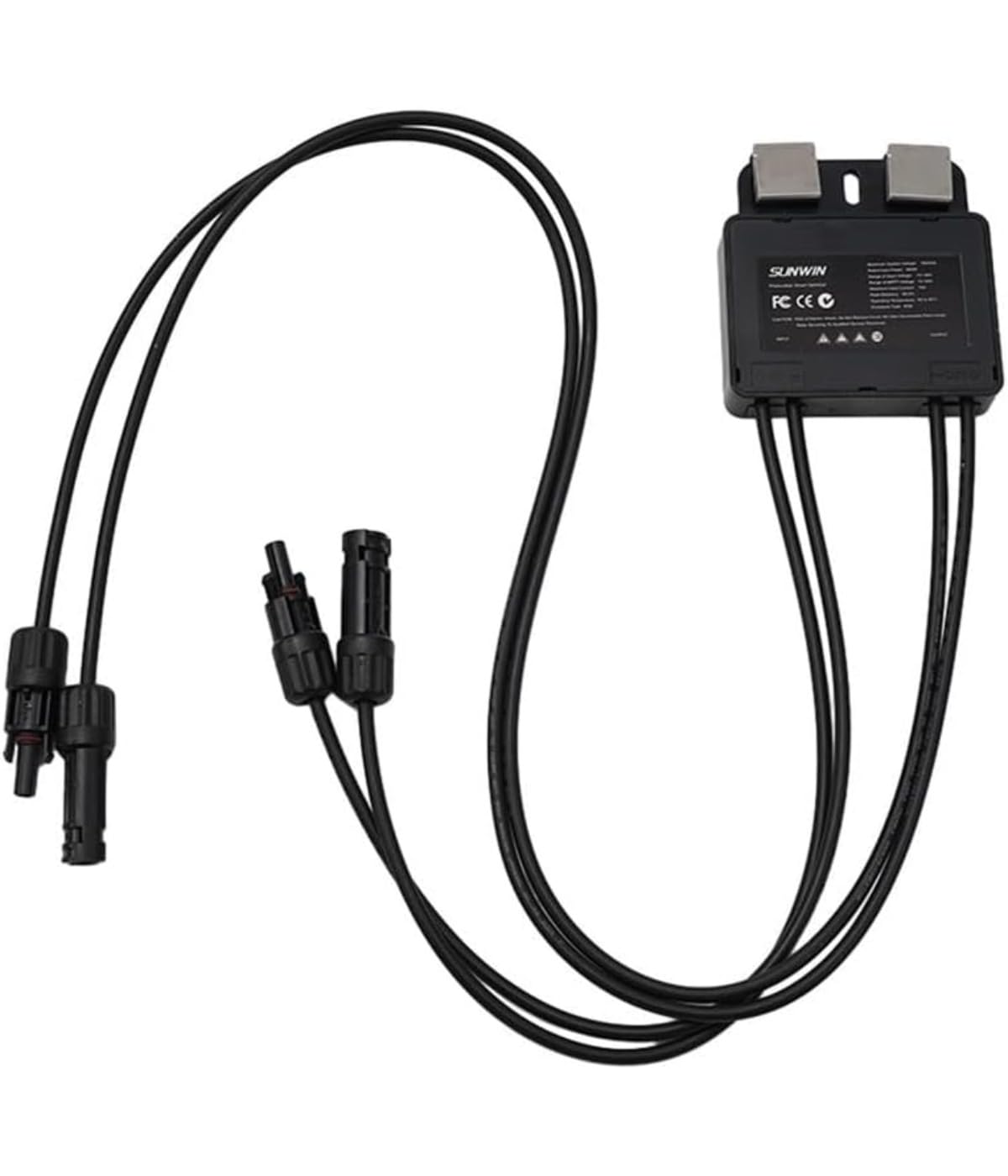 Ottimizzatore fotovoltaico, 600 W, ottimizzatore fotovoltaico, ottimizzatore di potenza fotovoltaica, adatto per moduli fotovoltaici, nero, 1 pezzo