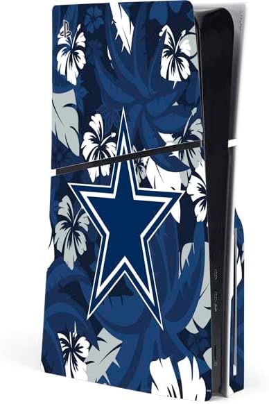 Skinit Decal Gaming Skin Compatible with PS5 Slim Disk Console - Officially Licensed NFL Dallas Cowboys Design