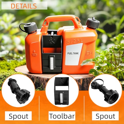 Hedie 5L+2.5L Fuel Chain Oil Can