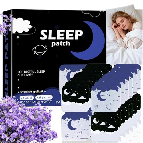 Sleep Patches for Adults Sleep Support Patches Extra Strength 28 Count - Natural Sleep Aid Patches for Deep Rest Lasts All Night for Men & Women