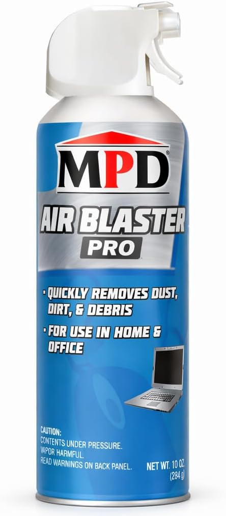 MPD Air Blaster Pro Compressed Air Duster for Electronics & Computers – High-Pressure Canned Air Cleaner for Keyboards, PCs, Cameras & Office Equipment – (1 Pack)